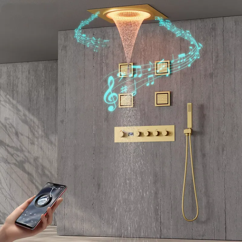 Smart Home - Ensemble de douche LED intelligent avec