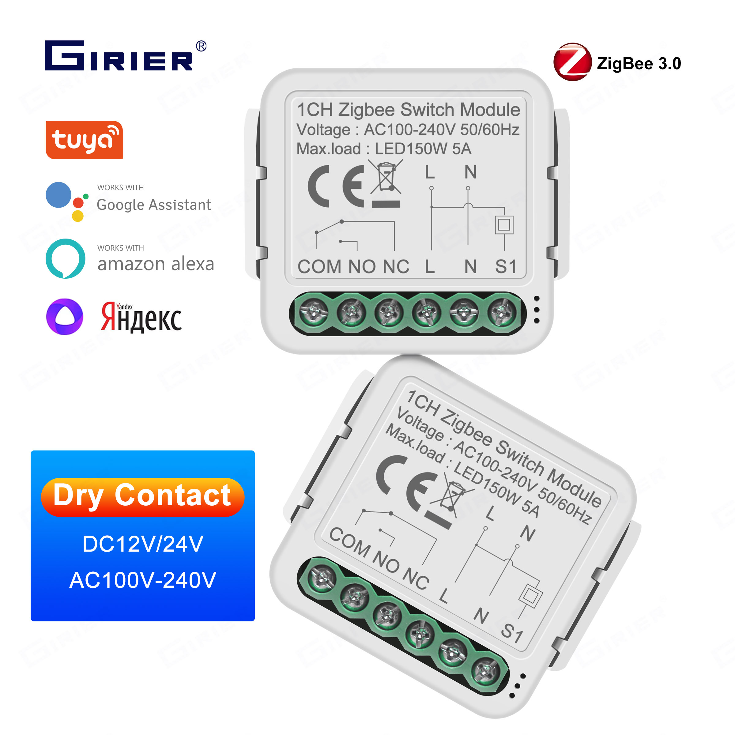 Smart Home Quotes - GIRIER-Tuya Smart Zigequation Switch, DC 12
