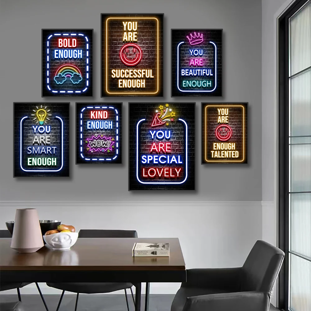 Smart Home Quotes - Affiches de citations de motivation au