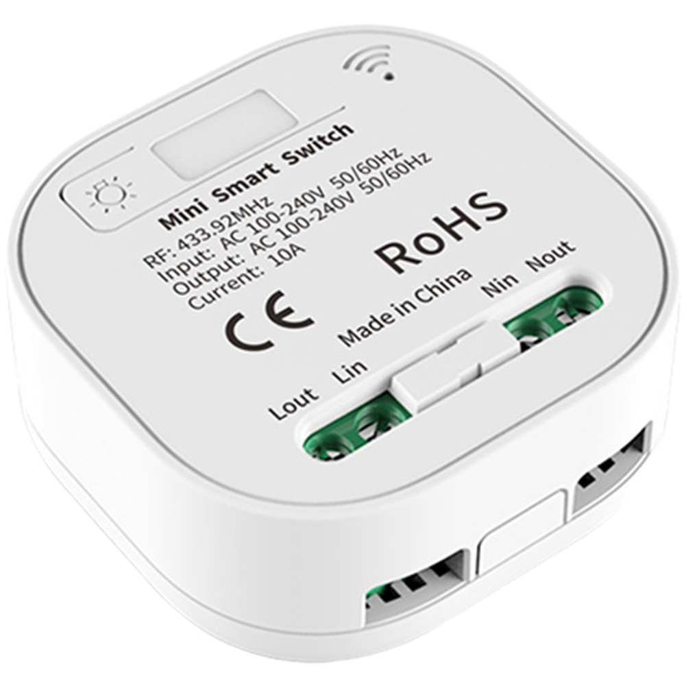Smart Home Box - Interrupteur télécommandé sans fil RF433 auto-alimenté,