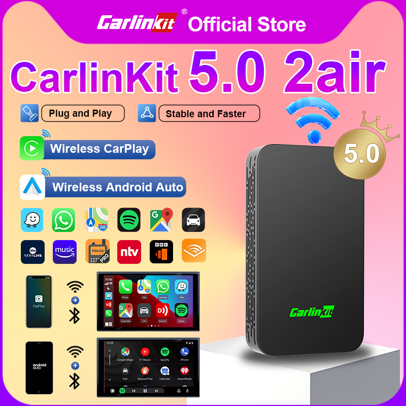 Wifi Smart Plug - CarlinKit 5.0 Boîtier Android Auto filaire