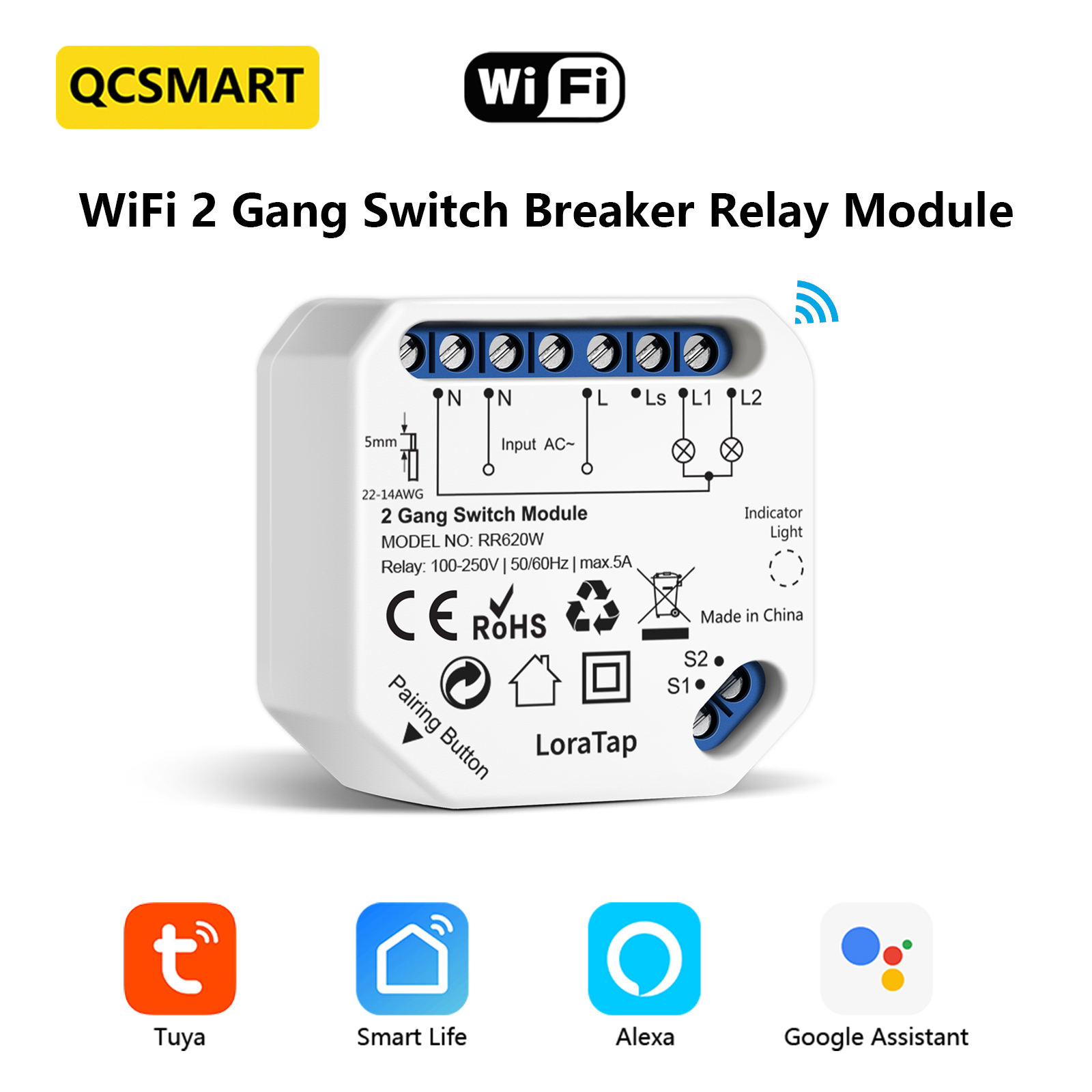 Smart Home Quotes - Tuya-Smart Life WiFi Switch Breaker, 2