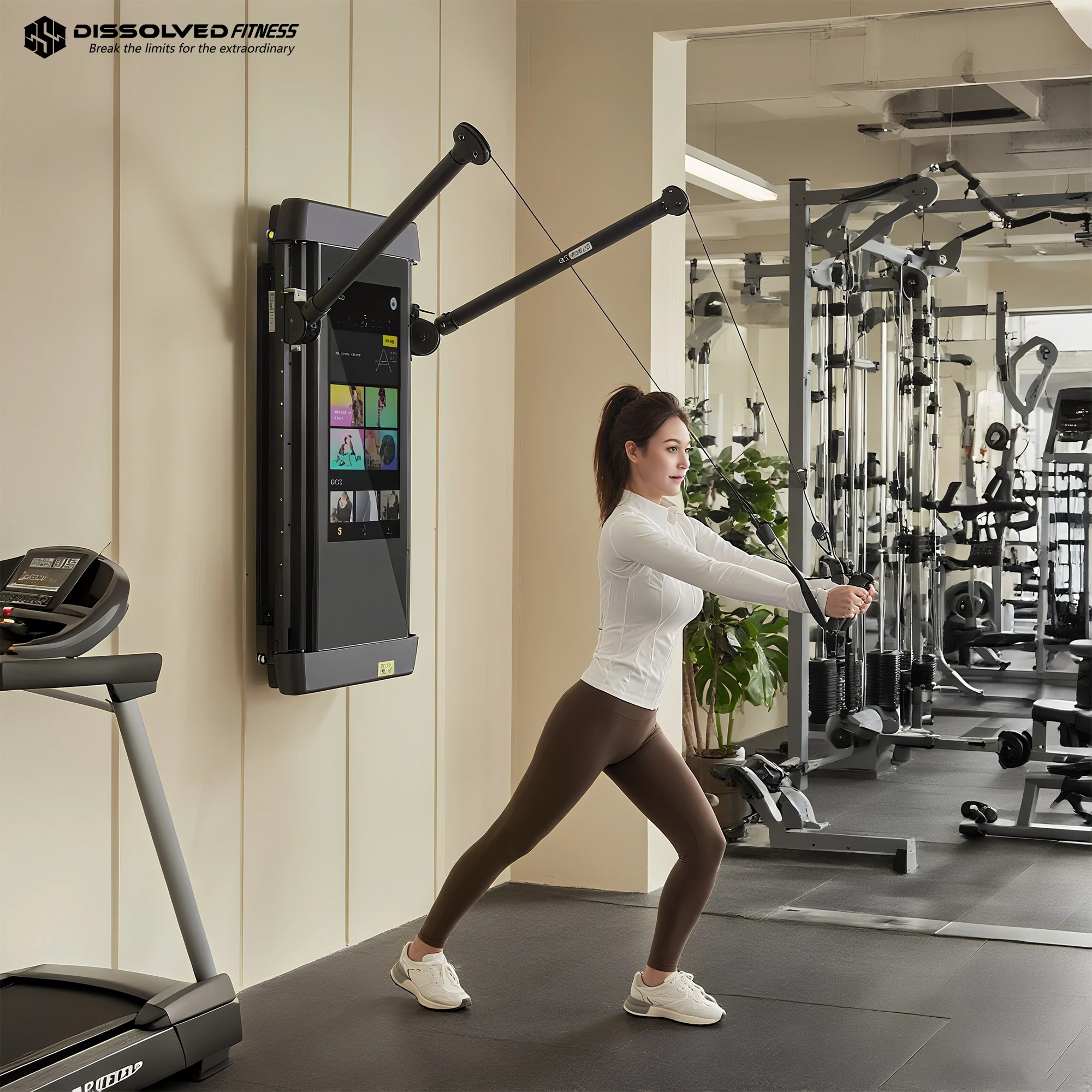 Smart Home Gym - Miroir d'entraînement intelligent AI LCD mural