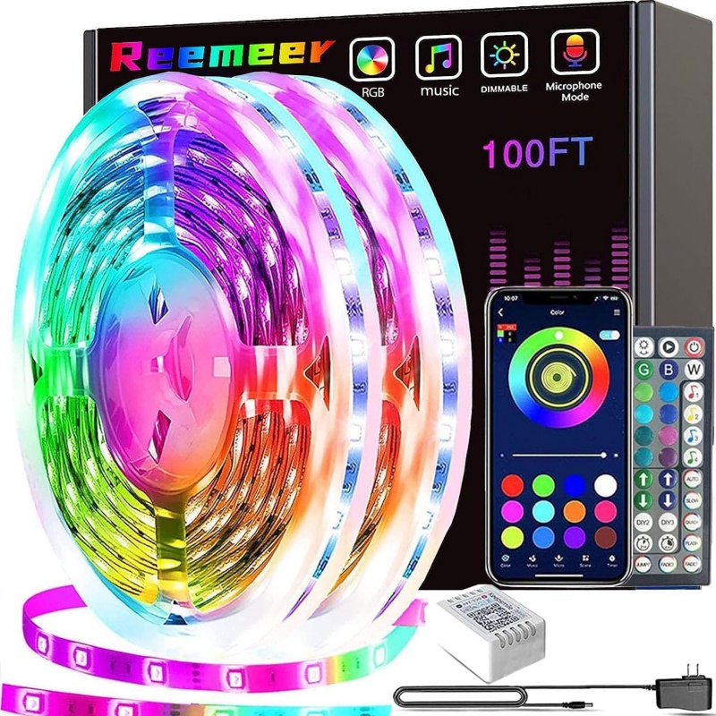 Smart Home Design - Bandes lumineuses LED intelligentes 1m-20m, synchronisation