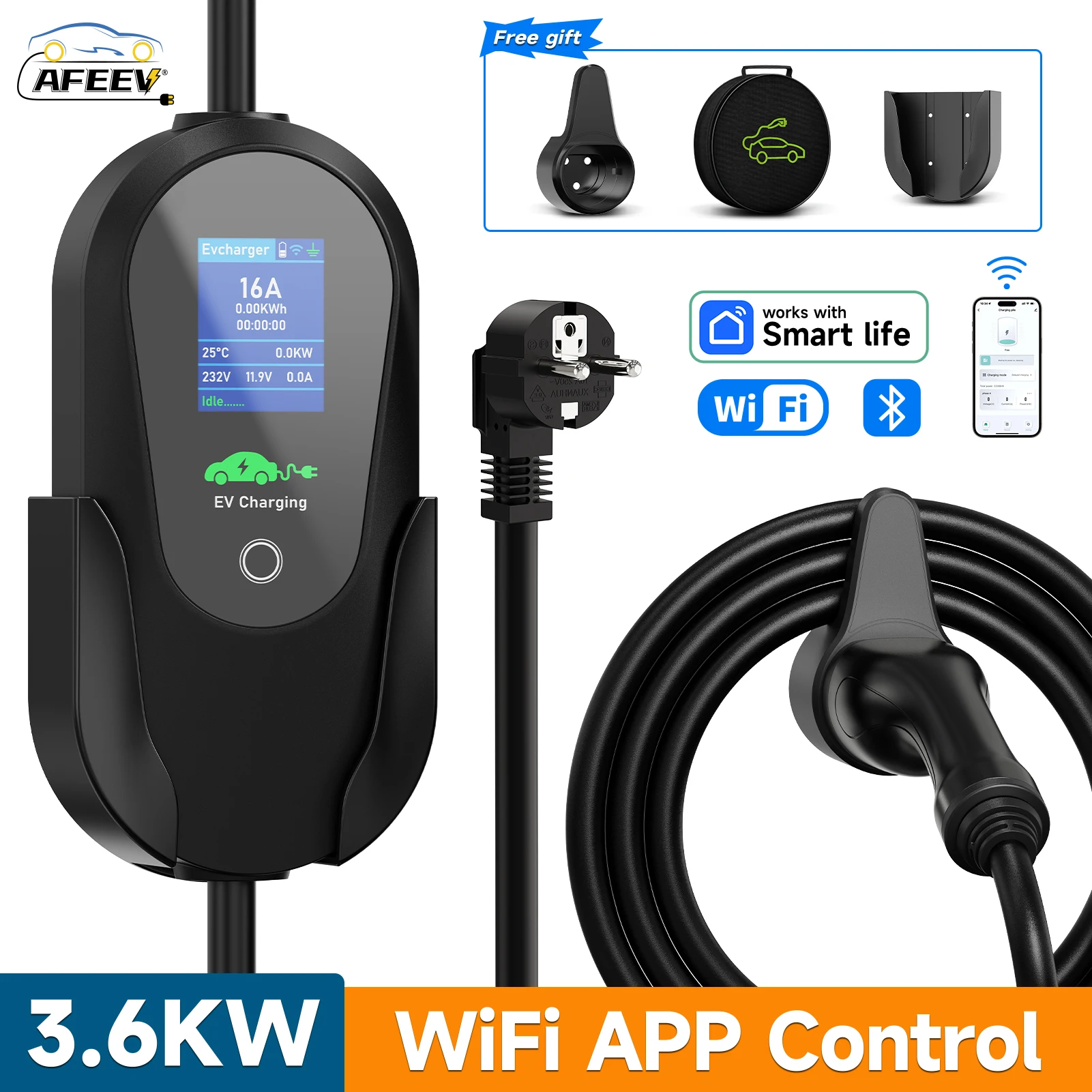 AFEEV-Chargeur EV Portable de  - Wifi Smart Plug avis et prix