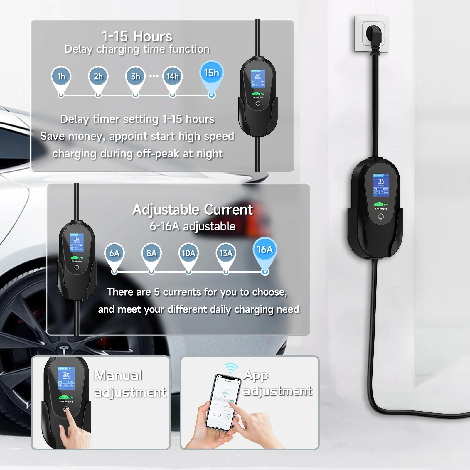 AFEEV-Chargeur EV Portable de  - Wifi Smart Plug avis et prix