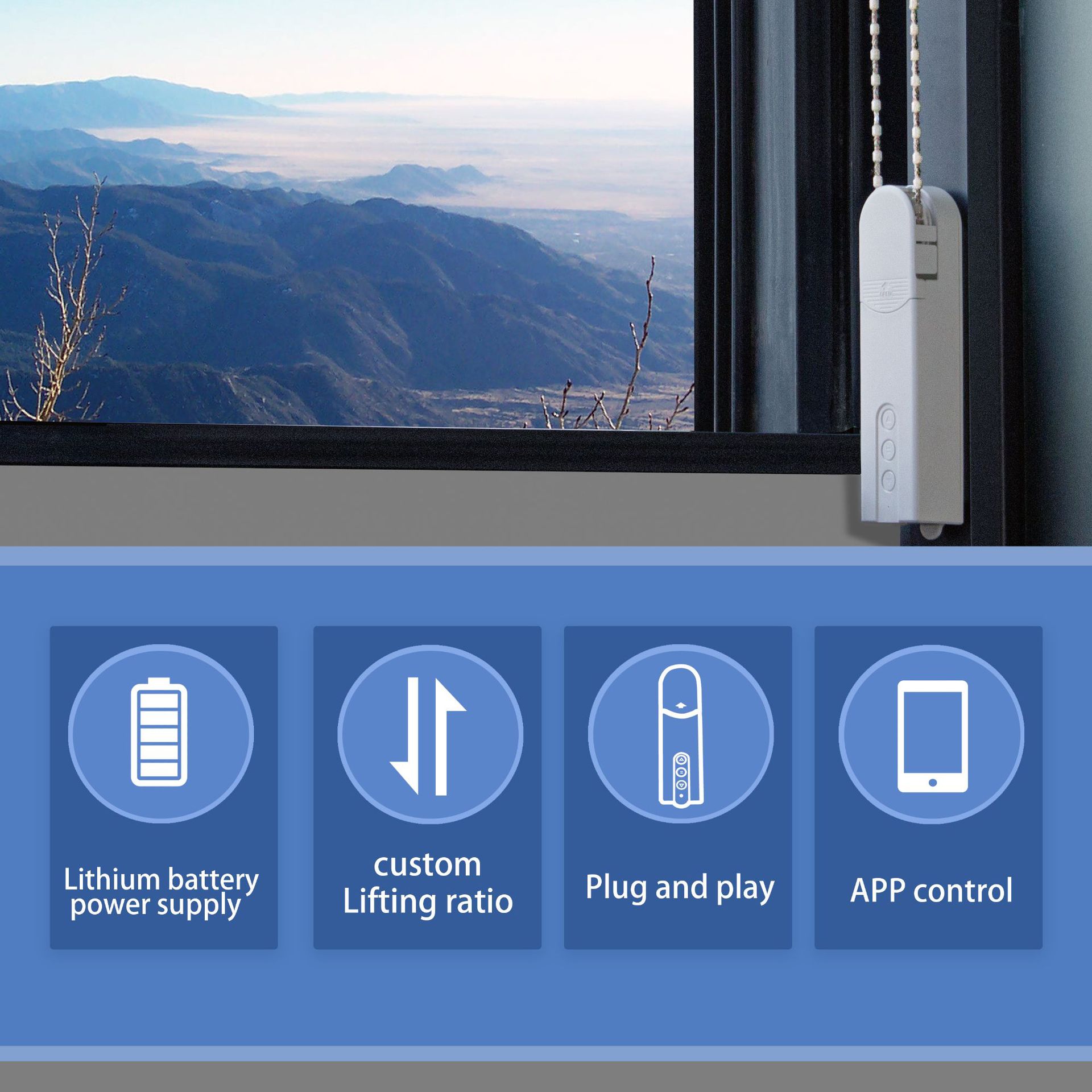 Moteur de rideau à chaîne moto - Smart Home Project avis et prix
