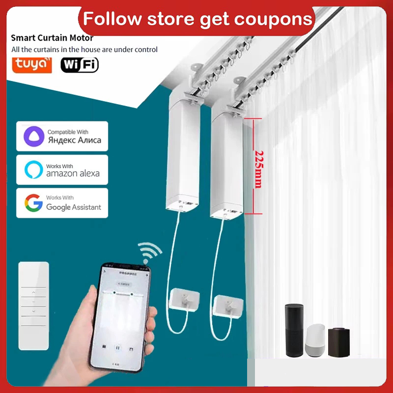Moteur de rideau WiFi Tuya pou - Smart Home Mod avis et prix