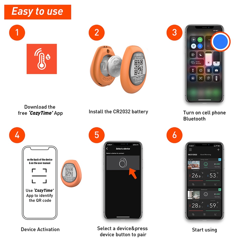 Mini Capteur d'Humidité et de  - Smart Home Design avis et prix