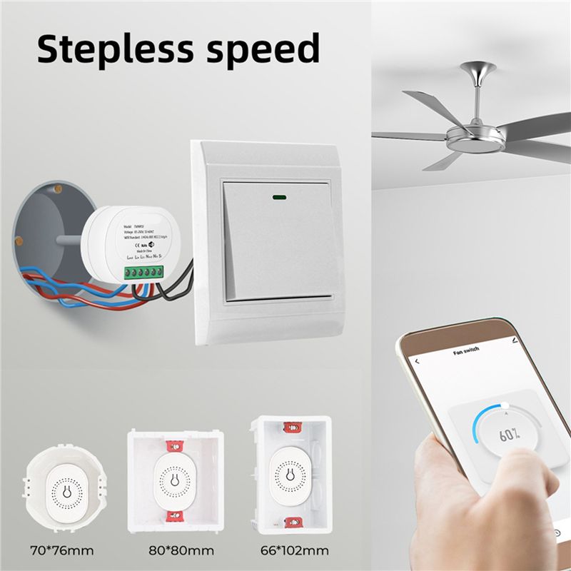 ABRI-2X Tuya Smart Wifi Fan Mo - Smart Home Mod avis et prix