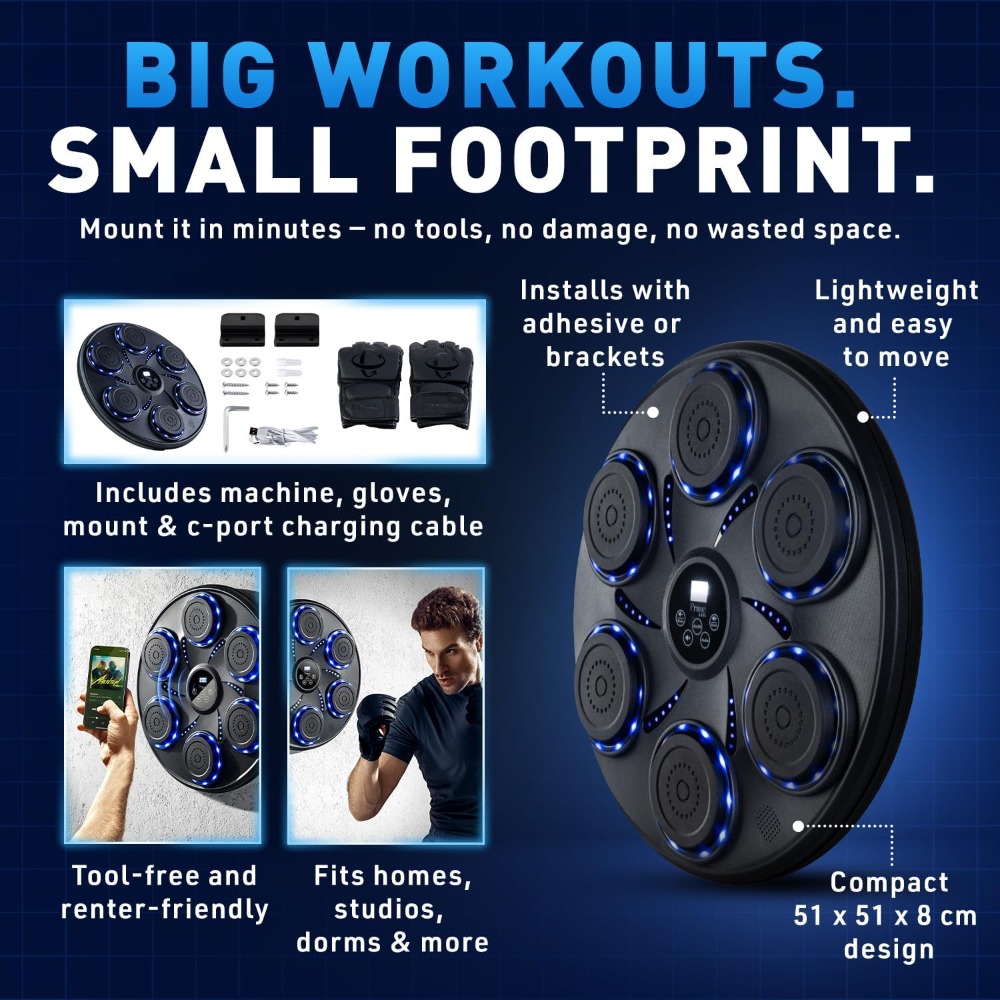 Machine de boxe musicale intel - Smart Home Gym avis et prix
