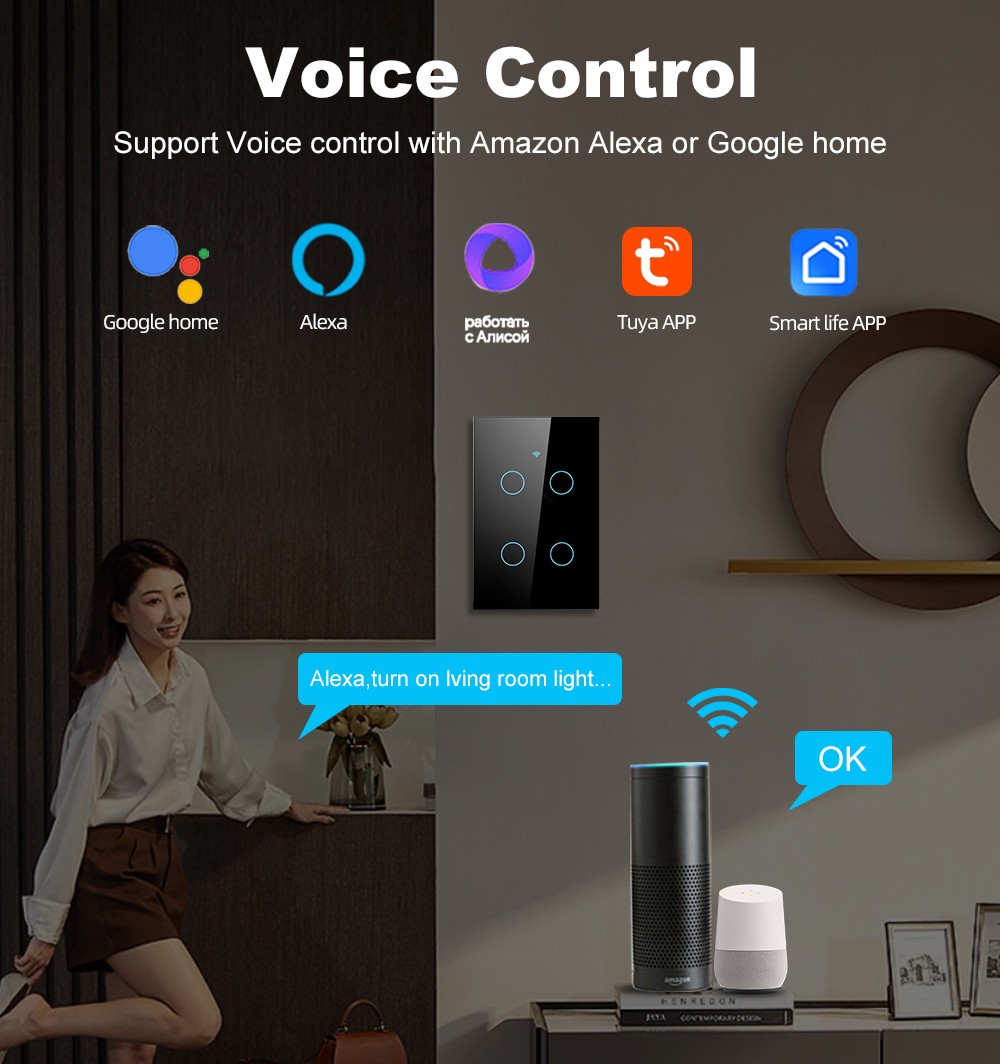 Interrupteur mural tactile int - Smart Home Design avis et prix