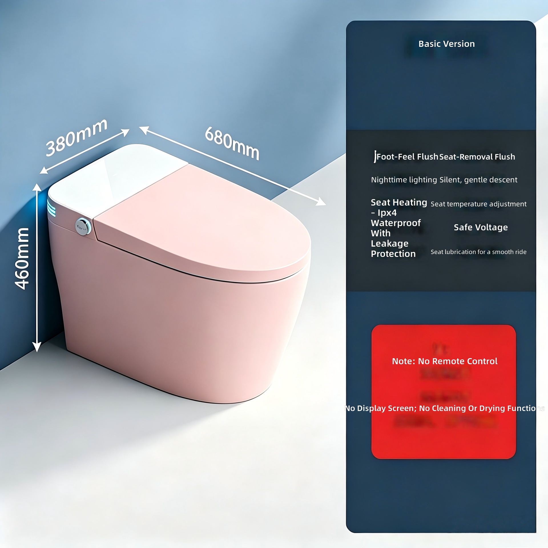 Toilette intelligente, rose, t - Smart Home avis et prix