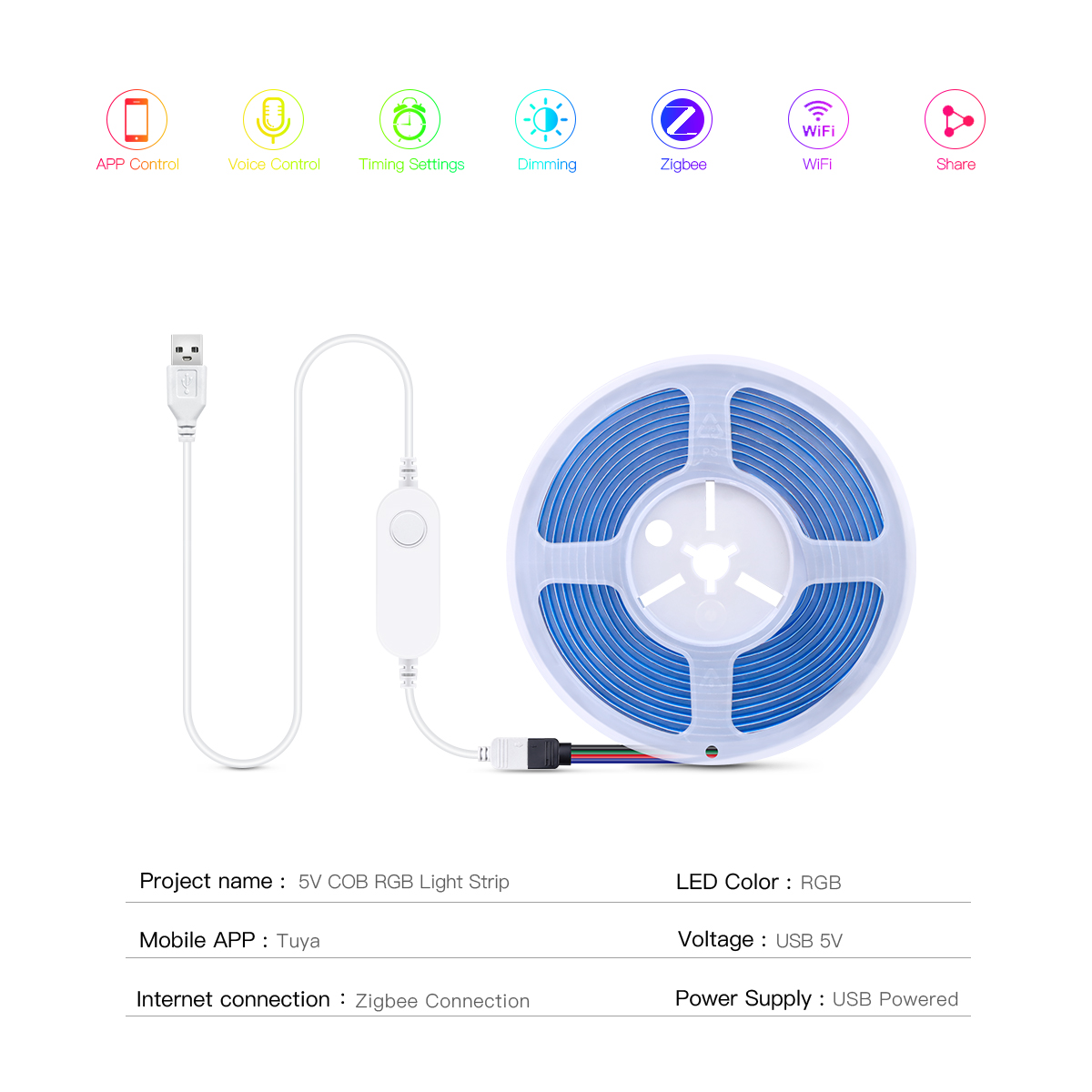 Bande LED ZigBee intelligente  - Smart Home Design avis et prix