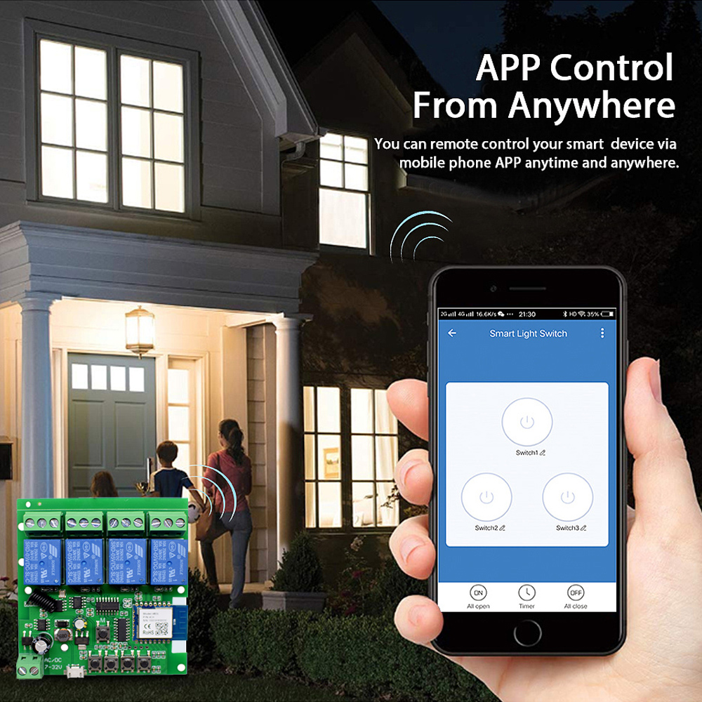 Tuya Smart Switch, 4 canaux, 7 - Smart Home Quotes avis et prix